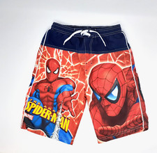 SPIDERMAN Swim Trunks Marvel Boys Board Shorts Swimsuit Size 4 / 5