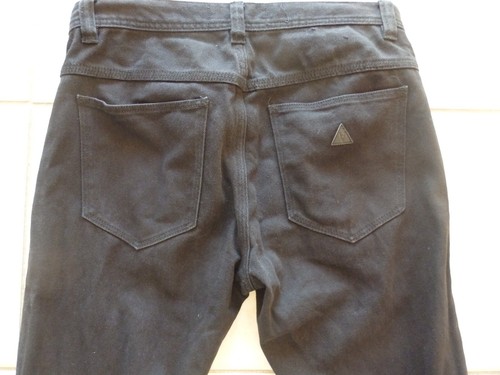 Abrand Men's Jeans Sz 30 - 32 Black Mid Rise A Dropped Skinny Button Fly Denim - Picture 7 of 8