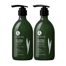Luseta Tea Tree and Argan Oil Shampoo and Conditioner Set (2 x 16.9  oz.) 