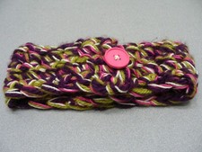 Colorful - Hand Knitted - 5" x 28" Neck Warmer Scarf Wrap 
