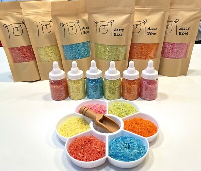 Colour Sorting Sensory Play Coloured rice Kit, Messy Play, Tuff Tray  Activity UK