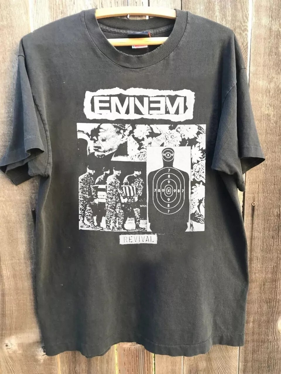 Eminem Revival 90s Rapper Charcoal Rare Design Unisex Tshirt