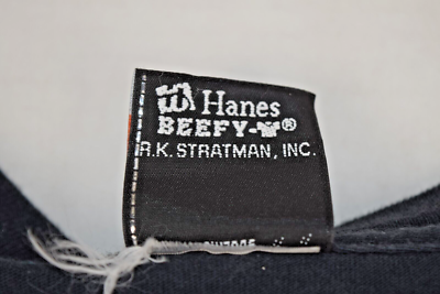 Vintage T-Shirt Harley Davidson Hanes Beefy T Size L/XL 90s Black