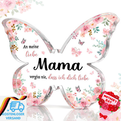 Muttertagsgeschenk Für Mama, Mama Geschenk Von Tochter Sohn, Acryl Schmetterling