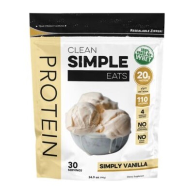 Grass Fed Whey Protein - Einfach Vanille (34,9 Oz. / 30 Portionen)