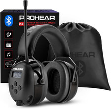 Bluetooth 5.4 Hearing Protection Headphones with FM/AM Radio - 48H Playtime