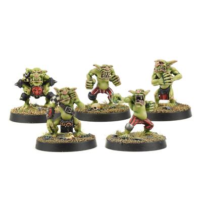 WWG Goblin Gang Kobold Miniatur Set - 28mm Fantasie Figuren Modellbau Malen