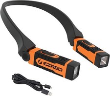 Rechargeable Neck Light for Hands-Free Lighting for Mechanics, Camping Hunting