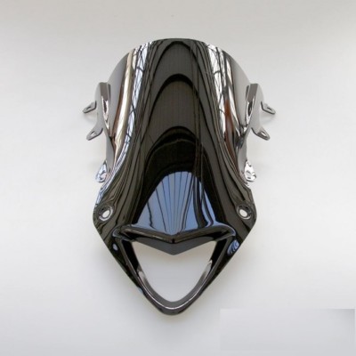 MPW Double Bubble Windschutzscheibe Schwarz kompatibel für BMW S 1000 RR 09-18