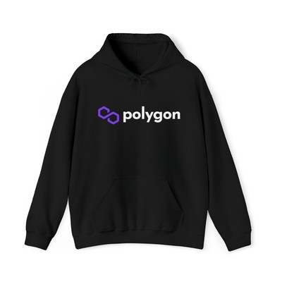 Polygon MATIC Heavy Blend Hoodie Sweatshirt, Polygon Hoodie, MATIC Token, POL