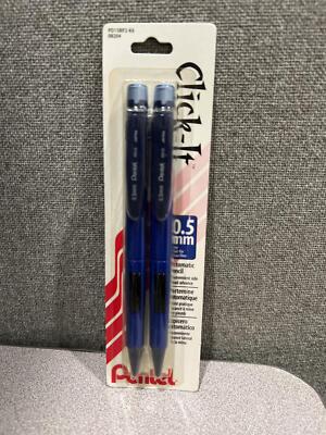 Pentel Click-It 0.5 mm pencils - 2 pk Blue Barrel