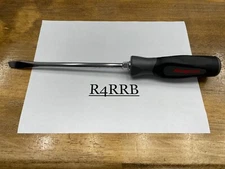 Snap-on Tools NEW DARK TITANIUM 3/8" Tip Soft Grip Flat Head Screwdriver SGD8BDT