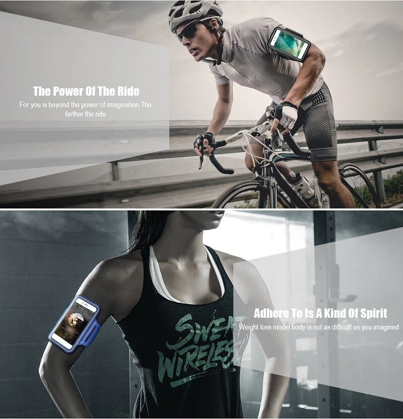 For Huawei P 9 20 30 40 Pro Mate 10 20 Running Waterproof Armband Phone Holders - Image 3 of 4