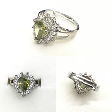 Ladies Adjustable Shinning Diamond Decoration Metal Ring Girl Party Jewellery **
