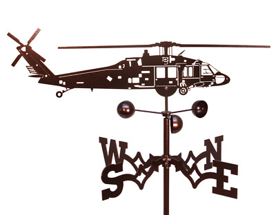 #ad SWEN Products BLACK HAWK HELICOPTER Steel Weathervane $30.95