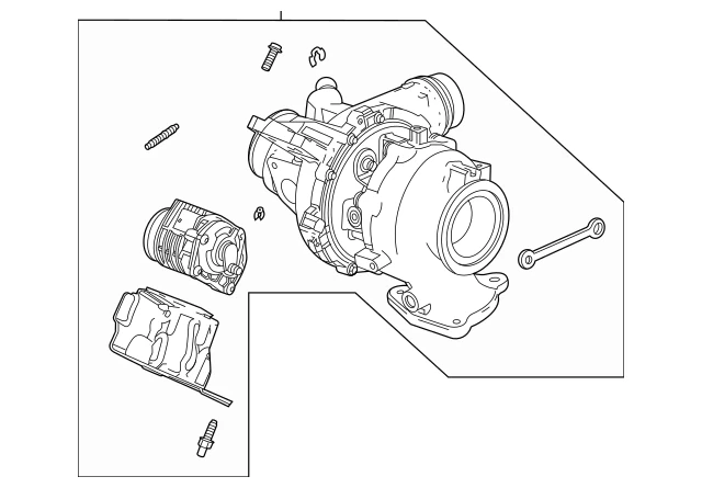 原始设备制造商通用涡轮增压器 3.0L 柴油适用于 SIERRA TAHOE ESCALADE 55512760 2019 2022 — 第 2/2 张图片