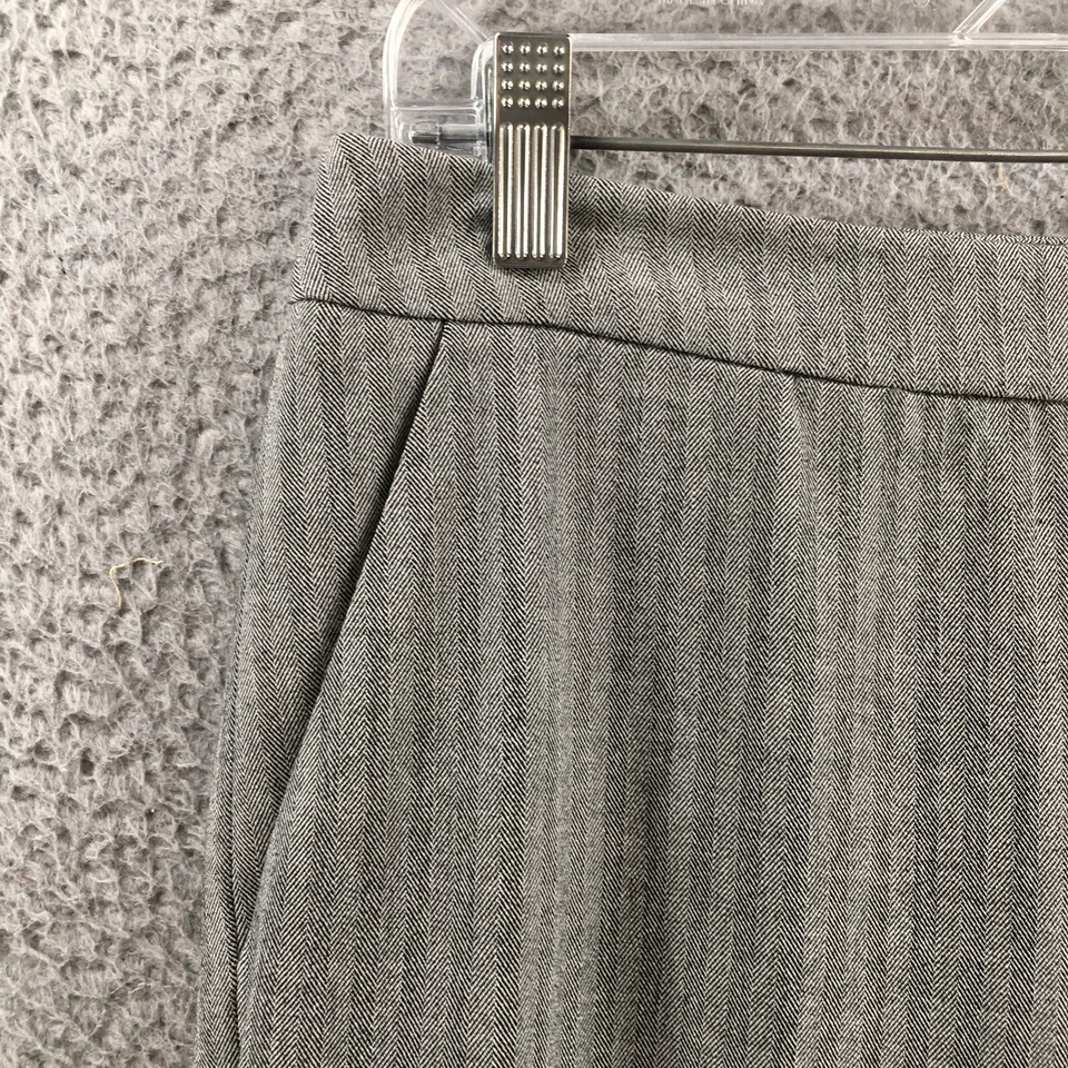 Pantalón de vestir Apostrophe para mujer 8P (real 31x28) gris tiro medio frente plano Foto 3 de 4