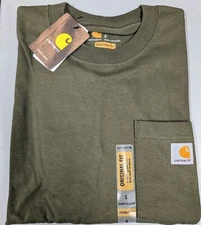 Carhartt Mens T-shirt "Original Fit" Short Sleeve Small Dark Green