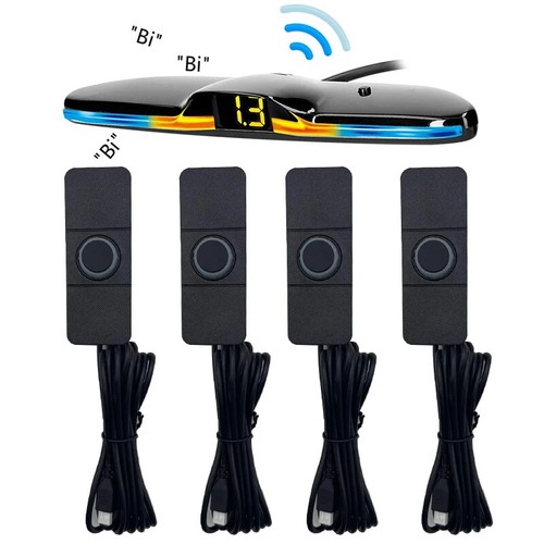 13mm Cars Parking Sensor LED Backlight Display Backup Detector Assistant Kit - Picture 14 of 19