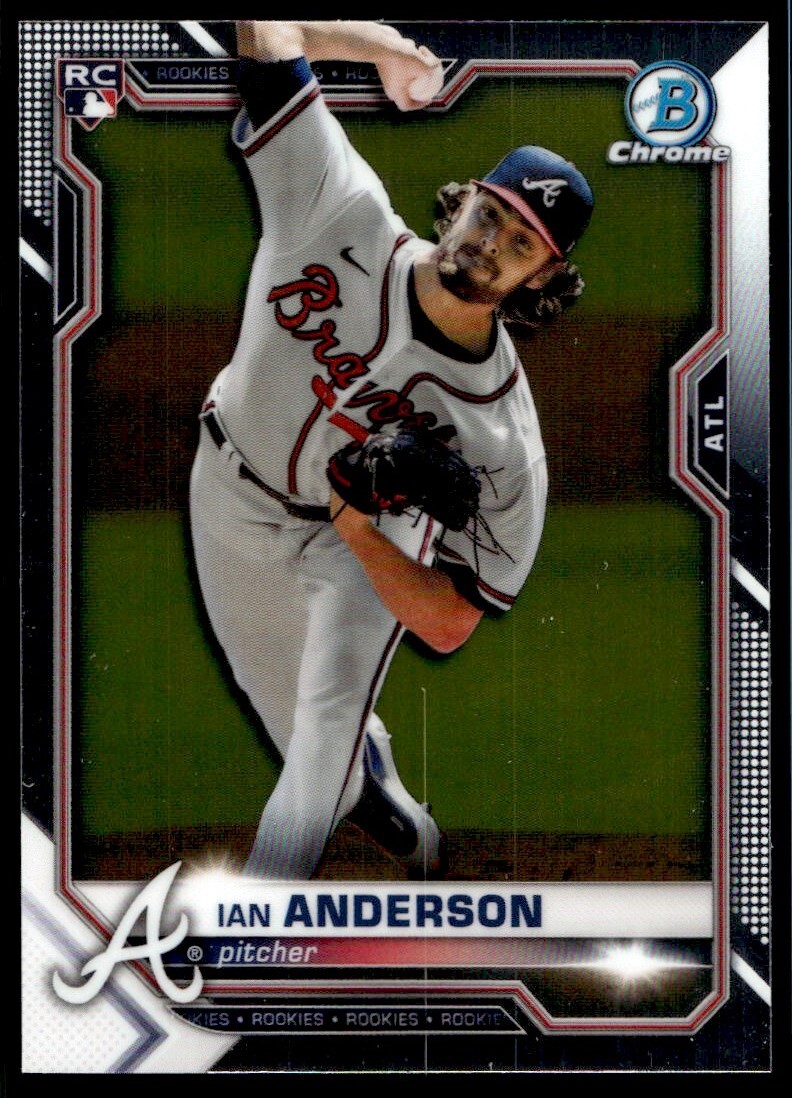 2021 Bowman Chrome Ian Anderson Atlanta Braves #76