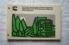 Cummins 10 Litre Automotive Diesel Engines Operation & Maintenance Manual 1982