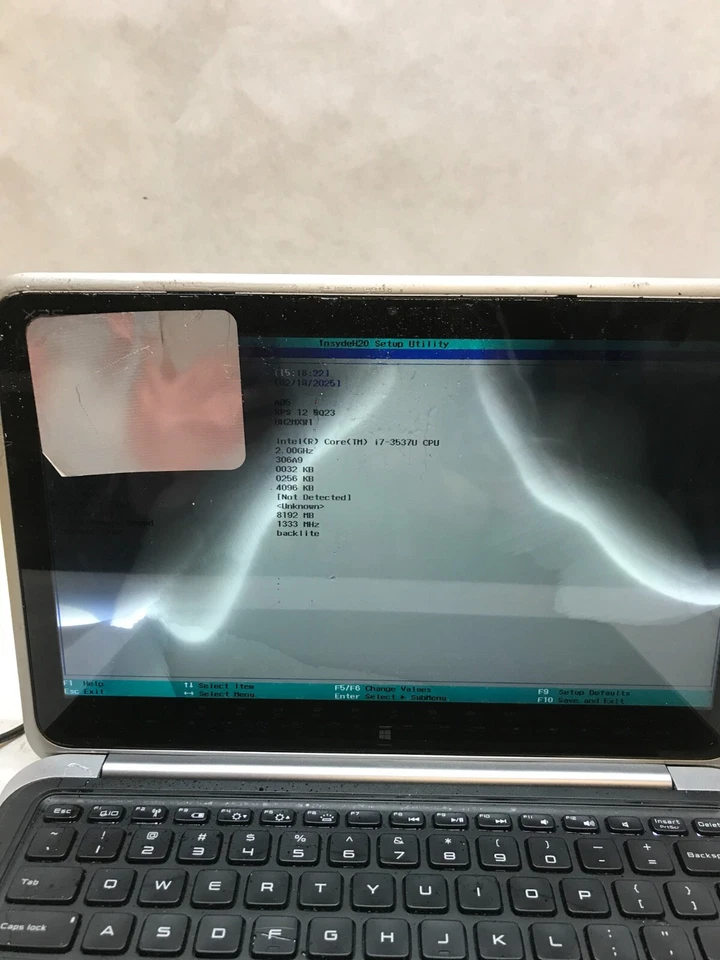 Dell XPS 12 9Q23 12" Laptop Intel i7-3537U 2.0GHz 8GB RAM NO SSD For Parts - DW - Image 3 of 4