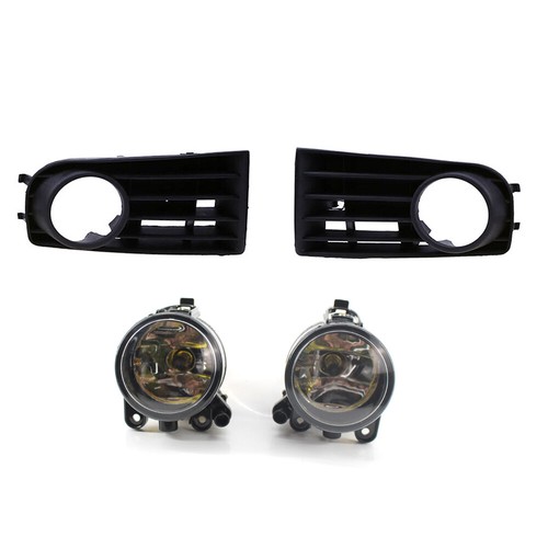 2X Front Fog Light With Grille w/Hole fit for VW Golf MKV 5 05-09 US Edition Hot - Picture 2 of 7