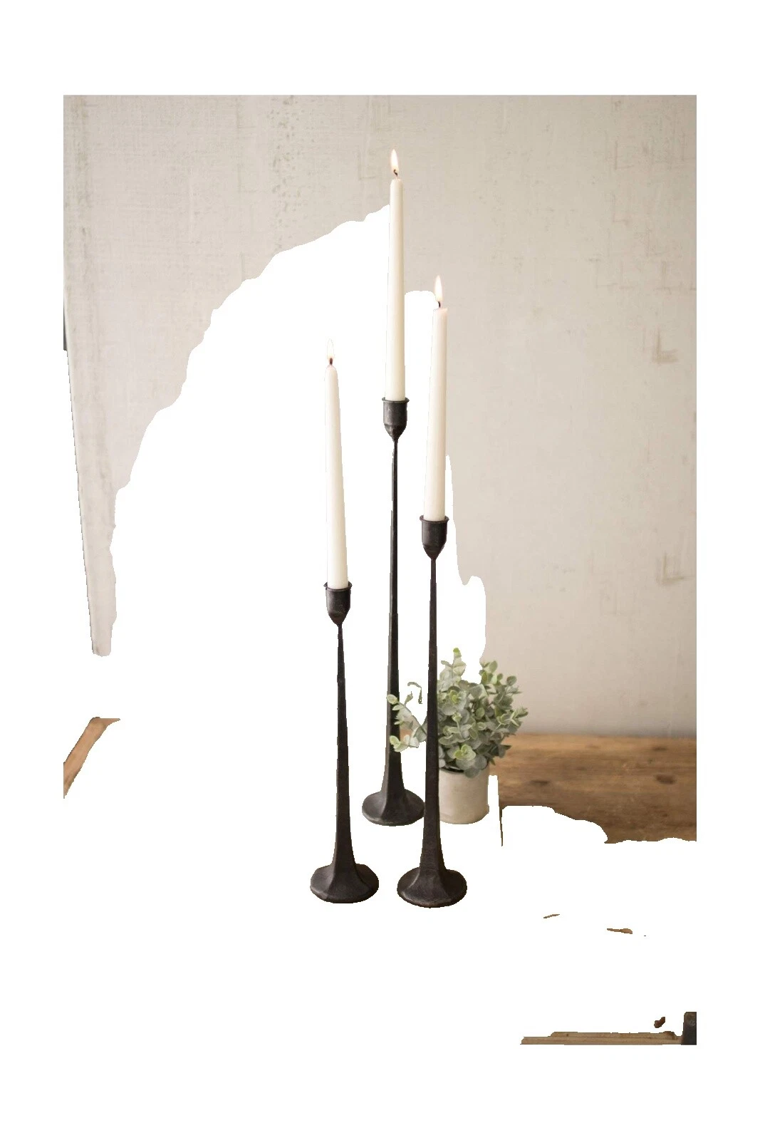 Candelabros de transición de Metal Negro y accesorios