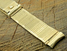 Vintage Watch Band Pre-Owned Gold Filled 16mm Sliding Clasp Forstner Long
