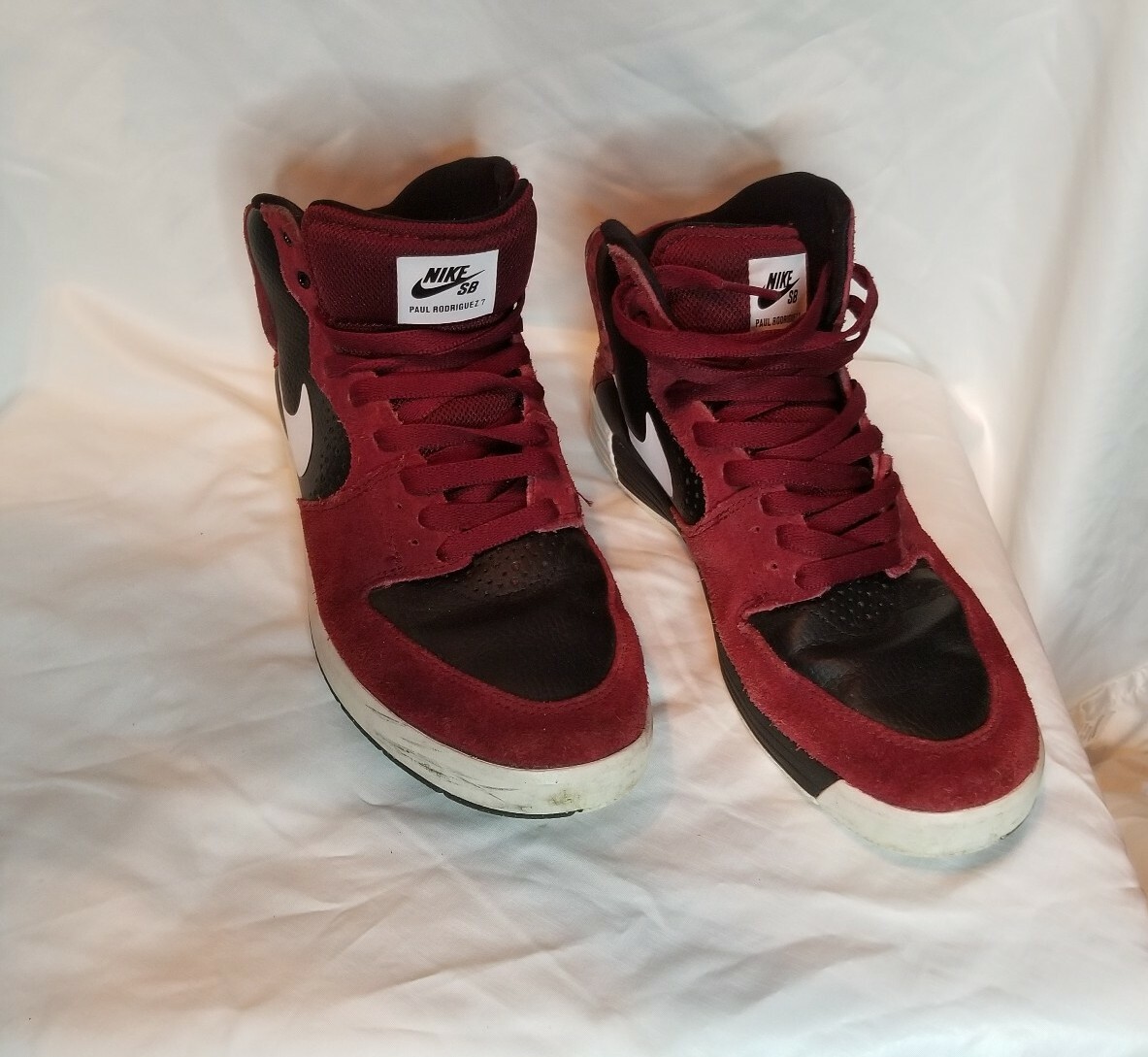 Nike shoes men size 8 burgundy/ suede/midtop | eBay display picture 3