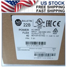 NEW Allen-Bradley 22B-D024N104 Powerflex 40 AC Drive 15HP 22BD024N104