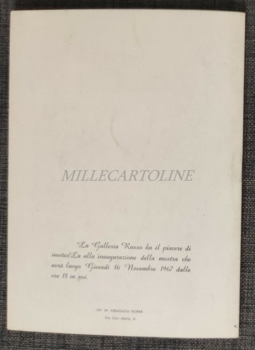 ALDO AMADUZZI - Catalogo Mostra Galleria Russo Roma Novembre 1967 - Picture 6 of 6