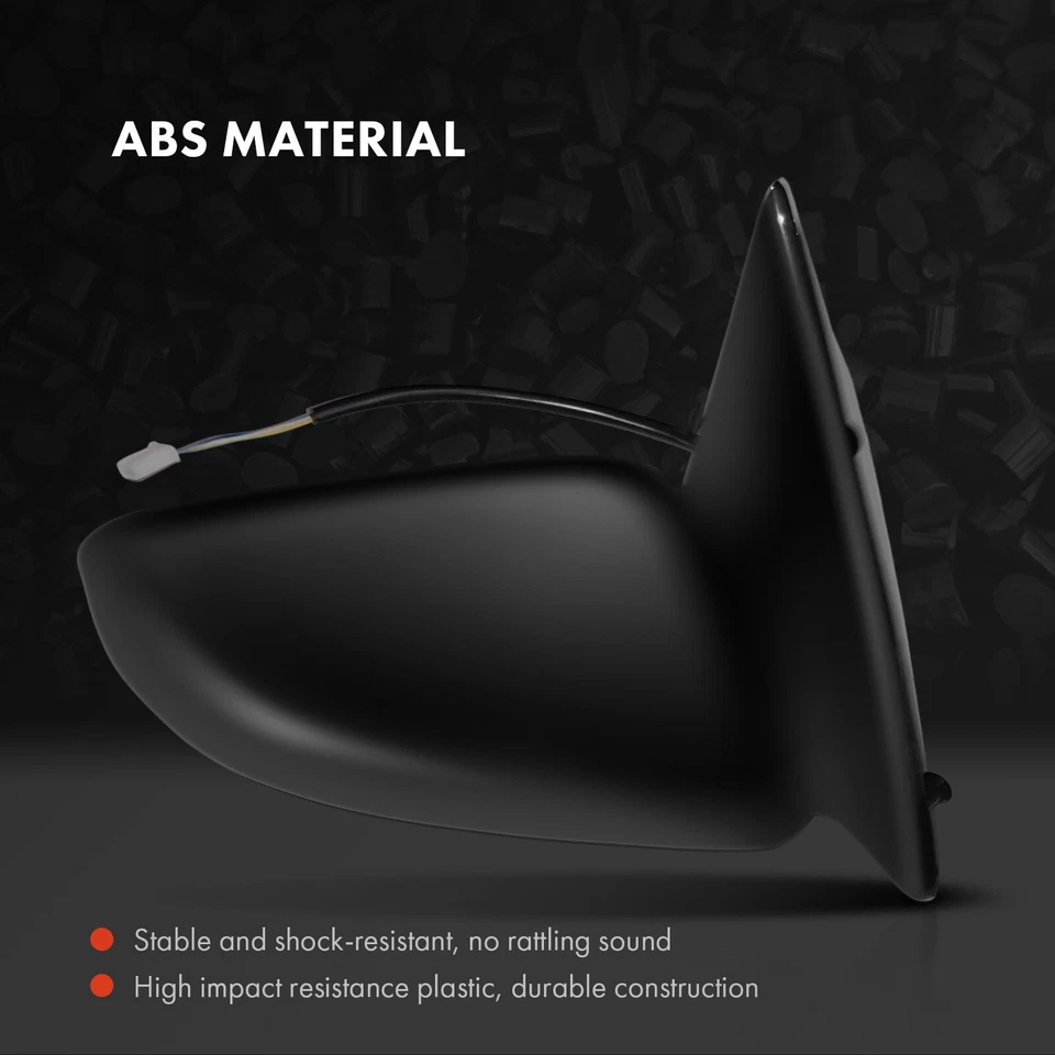 Conjunto de espejo retrovisor negro liso izquierdo y derecho de 2 piezas para Toyota Camry 97-01 construido en EE. UU. Foto 3 de 4