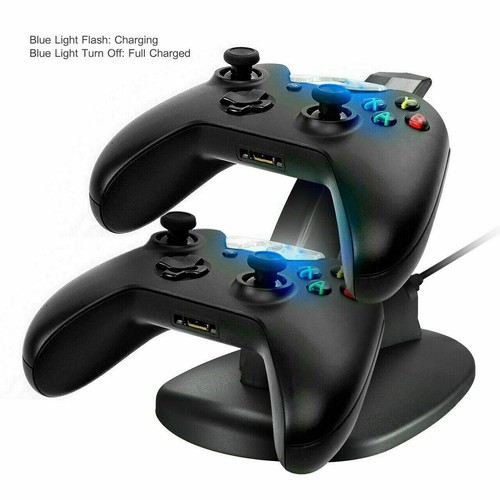 For Xbox One / One X / One S Controller Dual Charger Dock Station Charging Stand - Picture 4 of 10