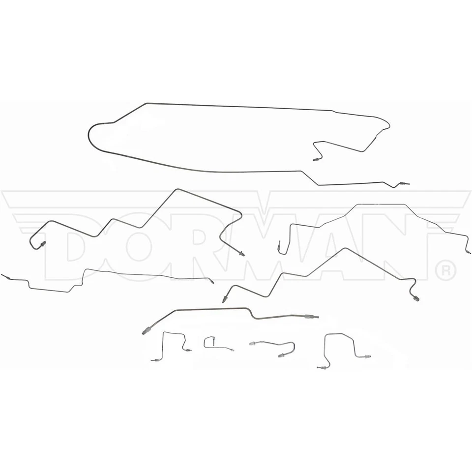 Kit de línea hidráulica Dorman de 10 piezas de acero inoxidable para freno Dodge Ram 2500 2000 Foto 2 de 4
