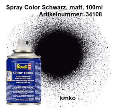 Revell Spray Color 34108 schwarz matt 100ml
