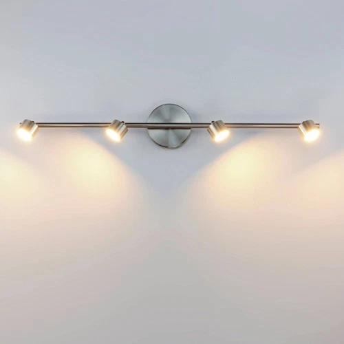 ET2 Taylor 4-Light Satin Nickel Aluminum LED Track Fixture - Picture 1 of 4
