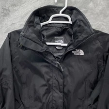 The North Face jacket Womens small Resolve Waterproof Hyvent Rain Coat Black zip