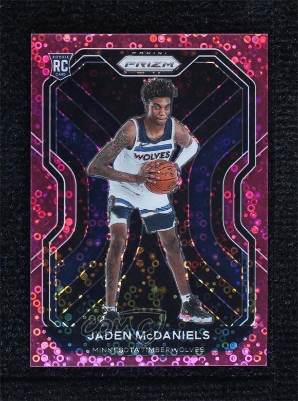 2020-21 Panini Prizm Fast Break Pink 30/50 Jaden McDaniels #277 Rookie RC 18py