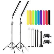 LED Video Light Stick Wand Kit-Photography Lighting with Adjustable Tripod St...