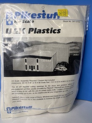 Pikestuff (HO-Scale) #541-0102 U&K Plastics Building Kit NEW NIB USA
