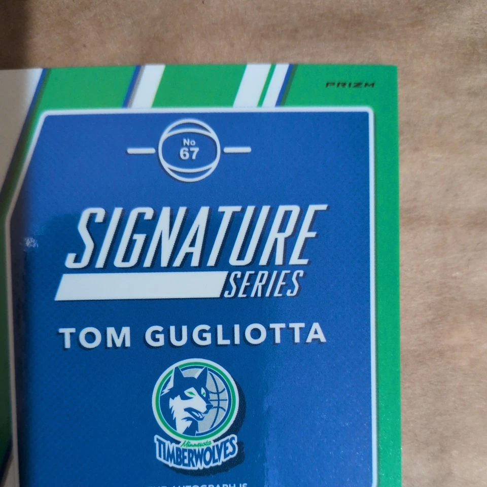 2017-18 Panini Donruss Optic - Signature Series Tom GugliottaHoloSilverPrizm(AU) - Image 3 of 4