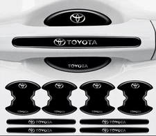 8PCS Invisible Car Door Handle Bowl Anti-Scratch Protector Sticker For Toyota