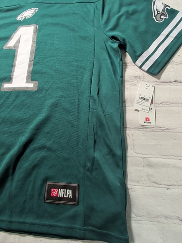 Men's XL NFL Apparel Philadelphia Eagles #1 Jalen Hurts Jersey Shirt - New - Picture 14 of 15