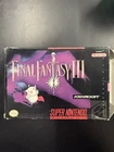 Super Nintendo SNES Final Fantasy III Box Manual Poster! Hollywood Video Sticker