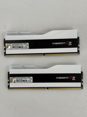 G.Skill Trident Z5 XMP RGB 32GB 2 x 16GB DDR5 6400MT/s CL32 White Desktop Memory