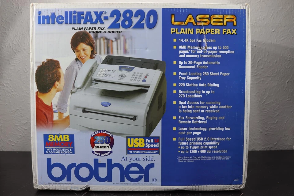 Brother IntelliFax-2820 All-In-One Laser Printer Brand New Never Used - Image 3 of 4