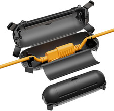 2 Pack Outdoor Extension Cord Cover Waterproof - Electrical Connection Box-Black