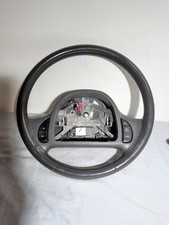 1998-2004 Lincoln Town Car Grand Marquis Leather Steering Wheel Dark Black Oem