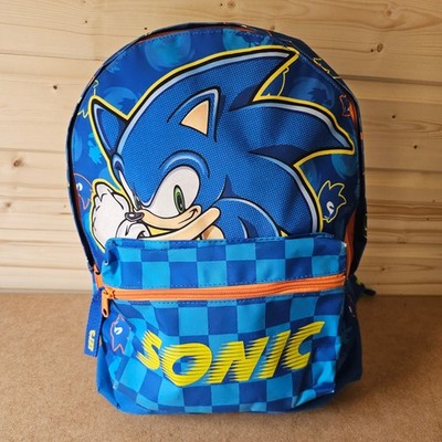 Sonic The Hedgehog Rucksack Schultasche Sega blau Taschen Reißverschluss